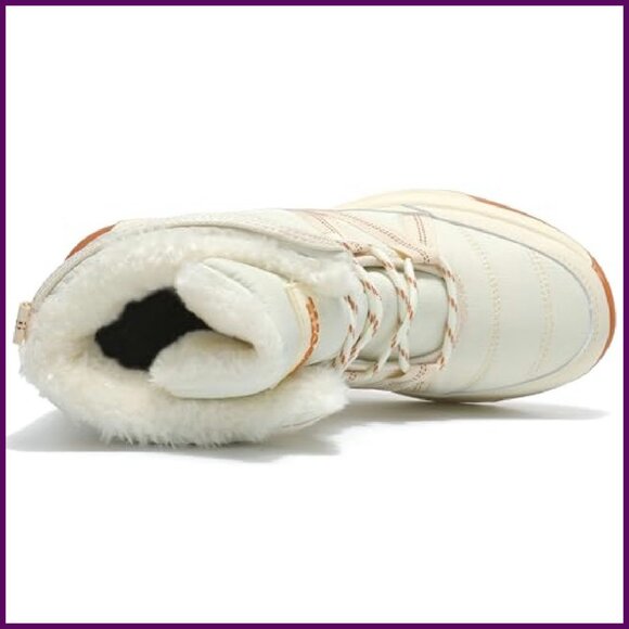 Women's Waterproof Snow Boots Fur Lined Winter Shoes Cold Weather - Picture 6 of 7